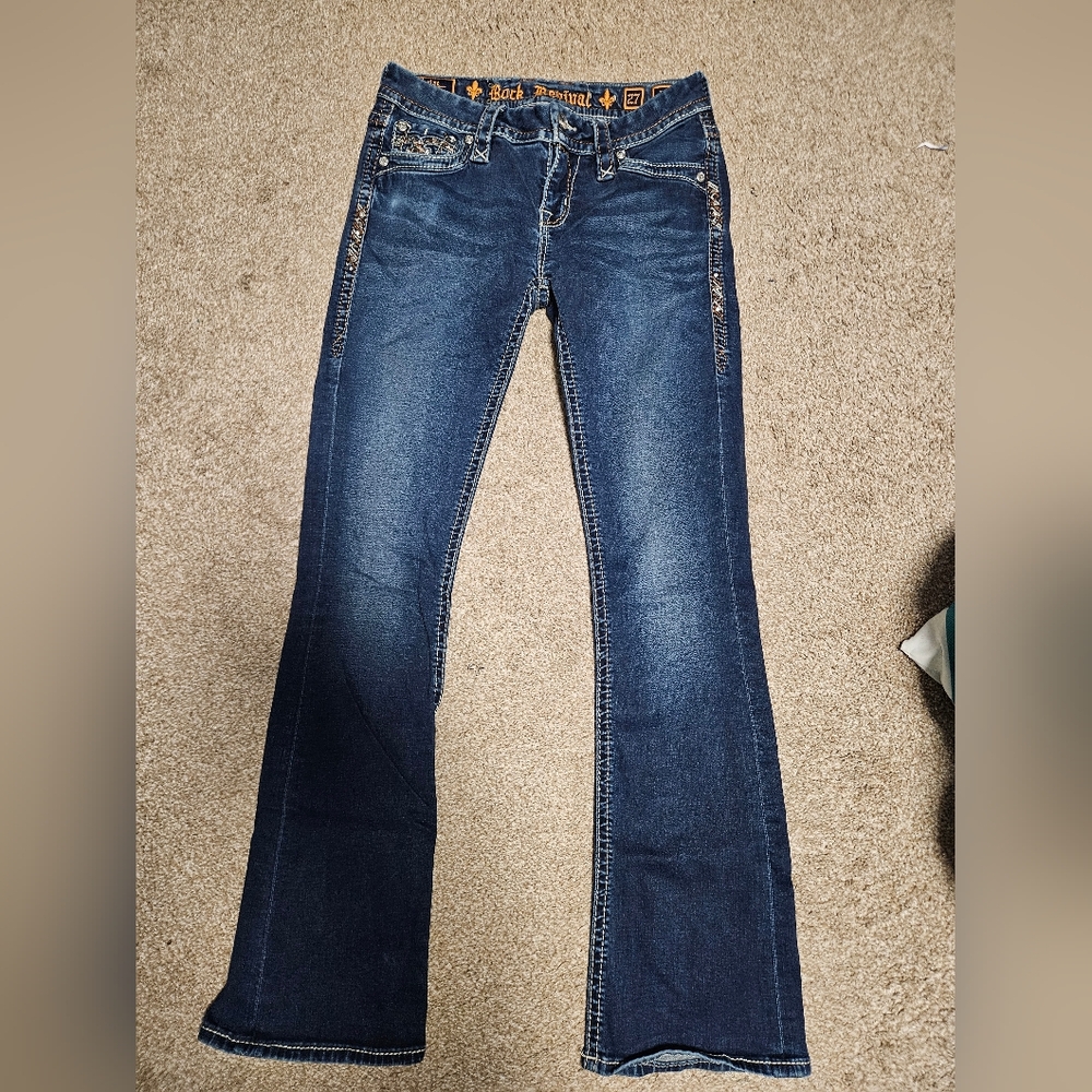 Women's rock revival jeans